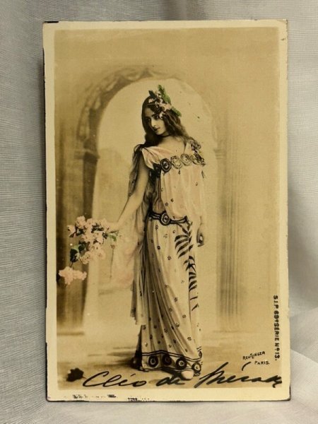 画像1: Postcard 　アンティークポストカード　フランス女優　クレオ・ド・メロード　Cleo de Merode　写真　フランス1905年 (1)