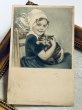 画像2: Postcard　アンティークポストカード　猫と女の子　M.M.VIENNE　イギリス1907年 (2)