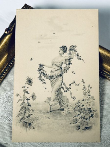 画像2: ▼SALE 500▼ Postcard アンティークポストカード ウィーン趣味 M.M.VIENNE (2)