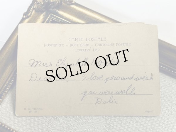 画像4: ▼SALE 500▼　Postcard　アンティークポストカード　ウィーン趣味　M.M.VIENNE (4)