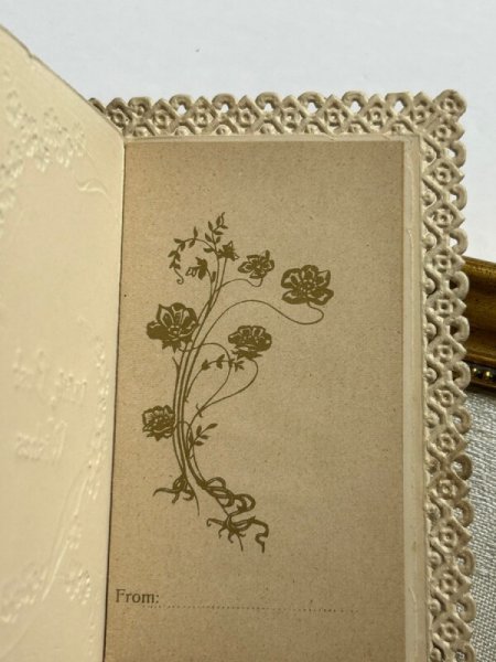 画像4: Postcard  　アンティークポストカード　忘れな草のお花　ブックレット　仕掛け (4)