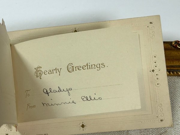 画像3: Postcard  アンティークポストカード　薔薇のお花と水辺の風景　ブックレット　仕掛け　 (3)