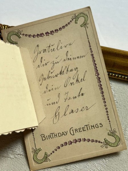 画像6: Postcard   アンティークポストカード スミレのお花と家 ブックレット 仕掛け (6)