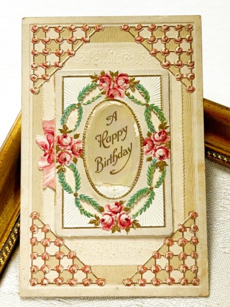 画像2: Postcard  アンティークポストカード　薔薇のお花　ブックレット　仕掛け (2)