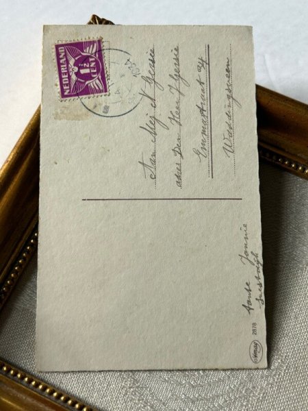 画像3: Postcard   アンティークポストカード  お花と女の子 オランダ1934年 (3)