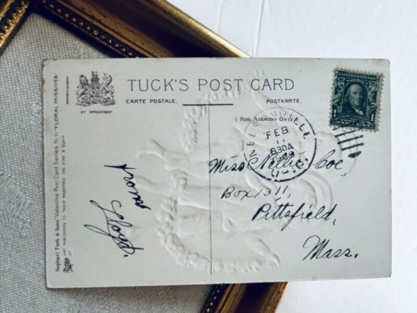 画像3: Postcard   アンティークポストカード  バレンタイン 2人の男の子 アメリカ1909年 (3)