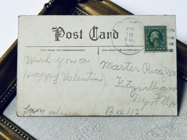 画像3: Postcard   アンティークポストカード  木馬の玩具と子どもたち プルトイ アメリカ1914年 (3)