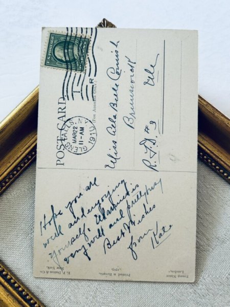 画像3: Postcard アンティークポストカード イースター 卵の中から顔を出した子ども アメリカ1910年 (3)