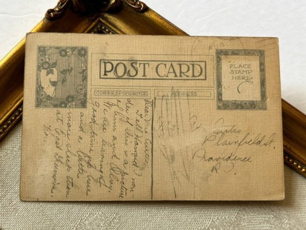 画像3: Postcard アンティークポストカード 女の子に告白をする男の子 (3)