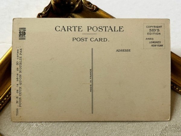 画像3: Postcard アンティークポストカード パンジーのお花と子どもたち フランス (未使用) (3)