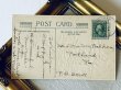 画像3: Postcard　アンティークポストカード　クリスマス　バスケット　パニエ　ホーリー　1914年 (3)