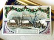 画像2: Postcard　アンティークポストカード　クリスマス　雪景色　ホーリー　 (2)