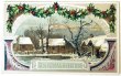 画像1: Postcard　アンティークポストカード　クリスマス　雪景色　ホーリー　 (1)