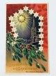 画像1: ▼SALE 500▼　Postcard　アンティークポストカード　クリスマス　ヤドリギ　ホーリー (1)