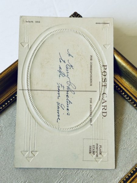 画像3: ▼SALE 500▼ Postcard アンティークポストカード クリスマス 夕暮れ時  (3)