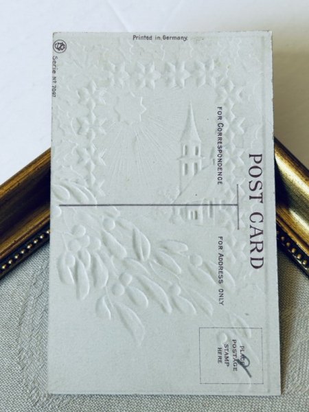 画像3: ▼SALE 500▼ Postcard アンティークポストカード クリスマス ヤドリギ (3)