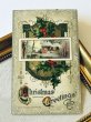 画像2: Postcard　アンティークポストカード　クリスマス　雪景色　ホーリー　 (2)