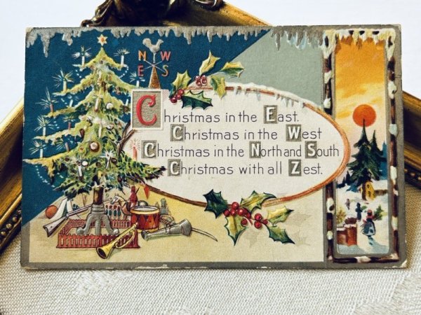 画像2: Postcard アンティークポストカード クリスマスツリー (2)