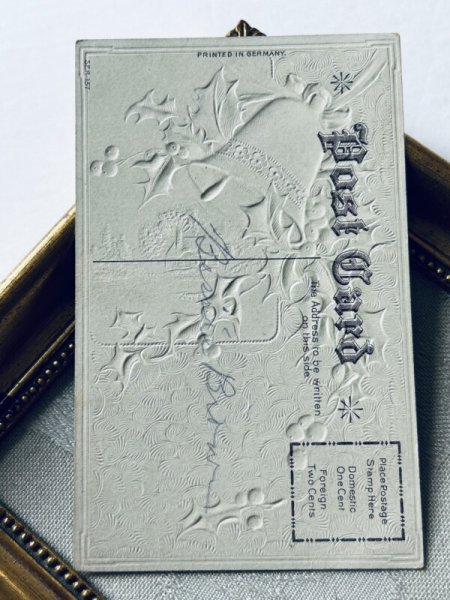 画像4: Postcard アンティークポストカード クリスマス ホーリー ベル (4)