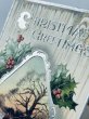 画像3: Postcard　アンティークポストカード　クリスマス　ホーリー　雪景色　犬の散歩　アメリカ1911年 (3)
