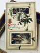 画像2: Postcard　アンティークポストカード　クリスマス　ホーリー　ベル　雪景色 (2)