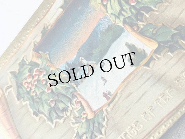 画像3: Postcard　アンティークポストカード　クリスマス　ホーリー　雪景色　教会　 (3)