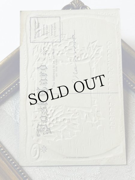 画像4: Postcard　アンティークポストカード　クリスマス　ホーリー　雪景色　教会　 (4)