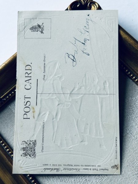 画像3: Postcard アンティークポストカード クリスマス 天使と子どもたち ツリー (3)