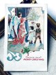 画像2: Postcard　アンティークポストカード　クリスマス　子どもたちと天使　アメリカ1907年 (2)
