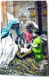 画像1: Postcard　アンティークポストカード　 クリスマス　聖母子を祝福する天使　写真　フランス (1)