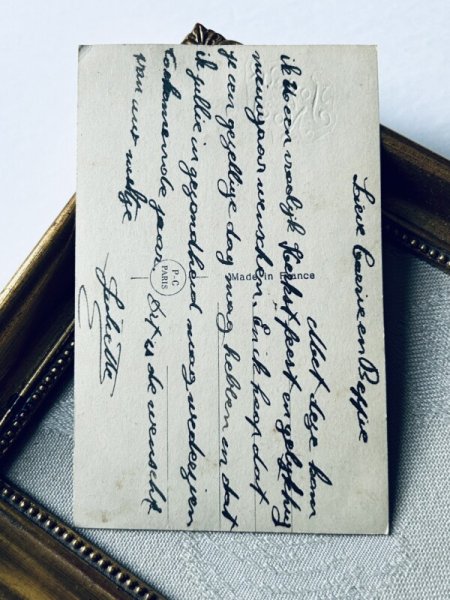 画像4: Postcard　アンティークポストカード　クリスマス　サンタさんと子どもたち　ウサギ (4)