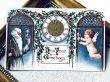 画像2: Postcard　アンティークポストカード　新年祝い　砂時計と天使　アメリカ1912年 (2)