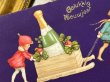画像3: Postcard　アンティークポストカード　シャンパンボトルを運ぶ子どもたち　キノコ　四つ葉　新年祝い　New Year (3)