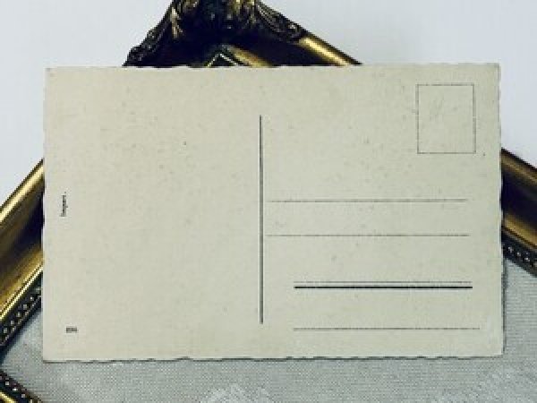 画像3: Postcard　アンティークポストカード　雪合戦をして遊ぶ子ども　キノコ　新年祝い　New Year　（未使用） (3)