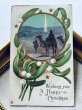 画像2: Postcard　アンティークポストカード　クリスマス　ヤドリギ　東方の三博士　三賢者　アメリカ1918年 3セント切手 (2)