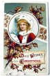 画像1: Postcard　アンティークポストカード　クリスマス　女の子　Ellen Clapsaddle (1)