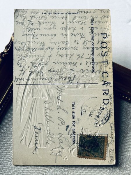 画像3: Postcard アンティークポストカード クリスマス 天使の訪問  (3)