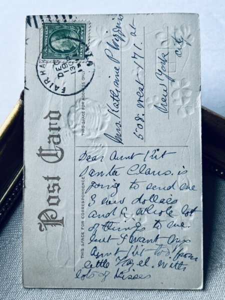 画像3: ▼SALE▼ Postcard アンティークポストカード 新年祝い 天使 (3)