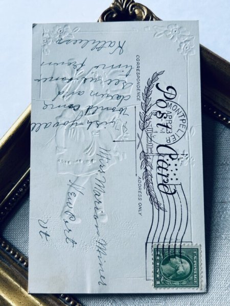 画像4: Postcard アンティークポストカード イースター 天使 妖精と女の子 プリムローズ (4)