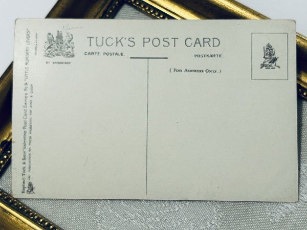 画像3: Postcard アンティークポストカード バレンタイン マザーグース イギリス童謡 Old King Cole / Tuck’s "Little Nursery Lovers" Series (未使用) (3)