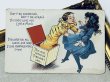 画像2: Postcard　アンティークポストカード　バレンタイン　恐怖！ビックリ箱に扮した男の子　（未使用） (2)