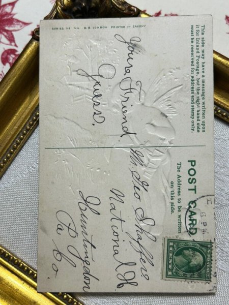 画像4: Postcard アンティークポストカード バレンタイン キューピッド天使 ノート (4)