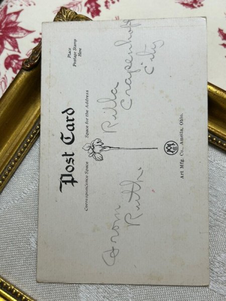 画像3: Postcard アンティークポストカード バレンタイン ハートと天使 アメリカ (3)