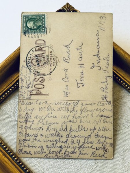 画像3: ▼SALE 500▼ Postcard  アンティークポストカード バレンタイン  店員さんの女性 アメリカ1916年 (3)