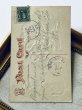 画像3: Postcard　アンティークポストカード　イースター 　スノードロップのお花とウサギさん　アメリカ1908年 (3)