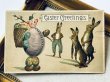 画像2: Postcard　アンティークポストカード　イースター 　卵人形を見つめるウサギさん (2)