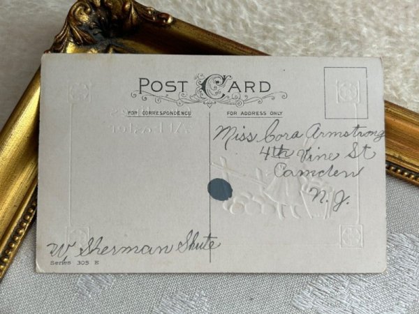 画像3: Postcard アンティークポストカード イースター  卵とウサギのお母さん (3)