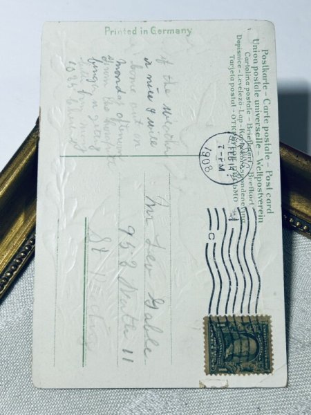 画像4: Postcard アンティークポストカード イースター  ウサギとヒヨコ 卵 (4)