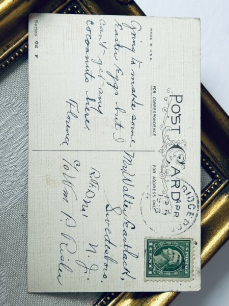 画像3: Postcard アンティークポストカード イースター  封筒の中のウサギ  (3)