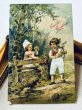 画像2: Postcard　アンティークポストカード　イースター 　ウサギと子どもたち　アメリカ1909年 (2)